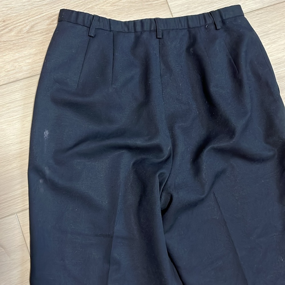Pendleton 100% Virgin Wool Black Dress Pants Size 12 - Picture 4 of 5